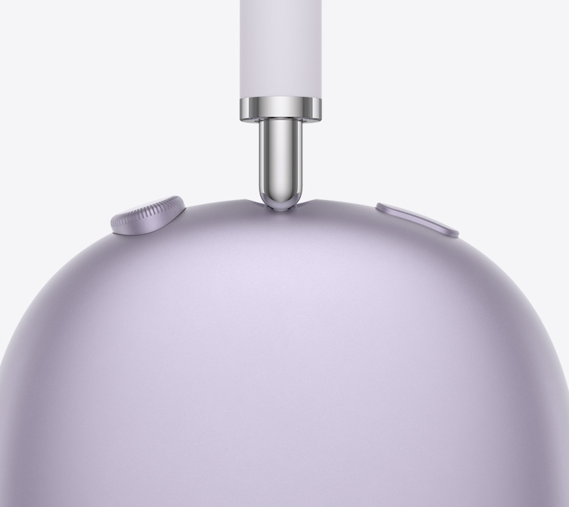 AirPods Max shot from the side.