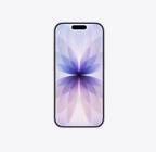 iPhone 17, esikülg, lavendlivärvi, ülal keskel Dynamic Island